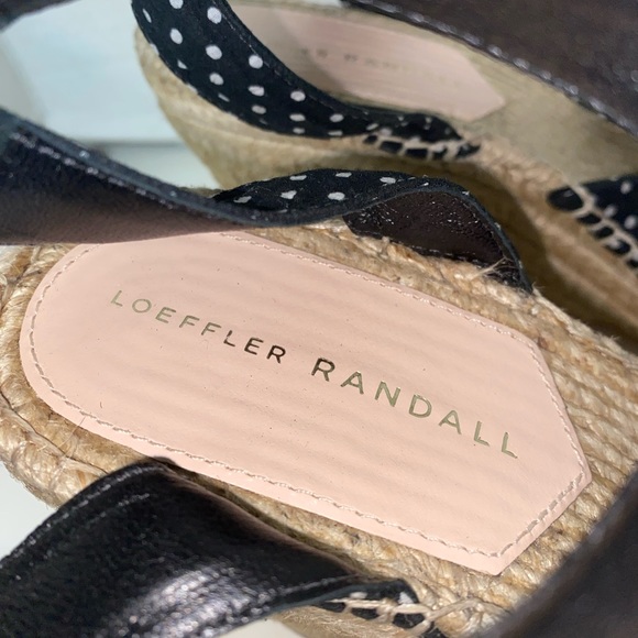 Loeffler Randall Espadrille Wedge Polkadot Sz 10 B Sandals - Picture 2 of 11